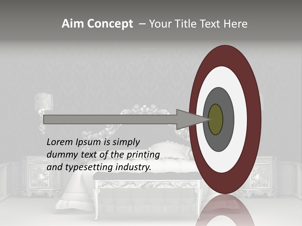 Chandelier Ceiling Curve PowerPoint Template