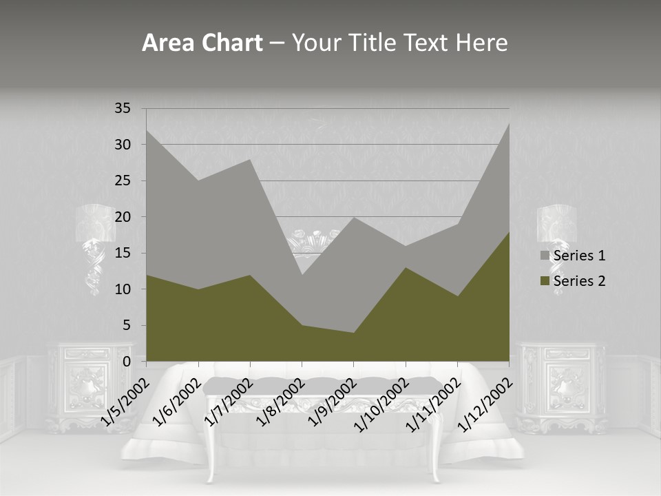 Chandelier Ceiling Curve PowerPoint Template