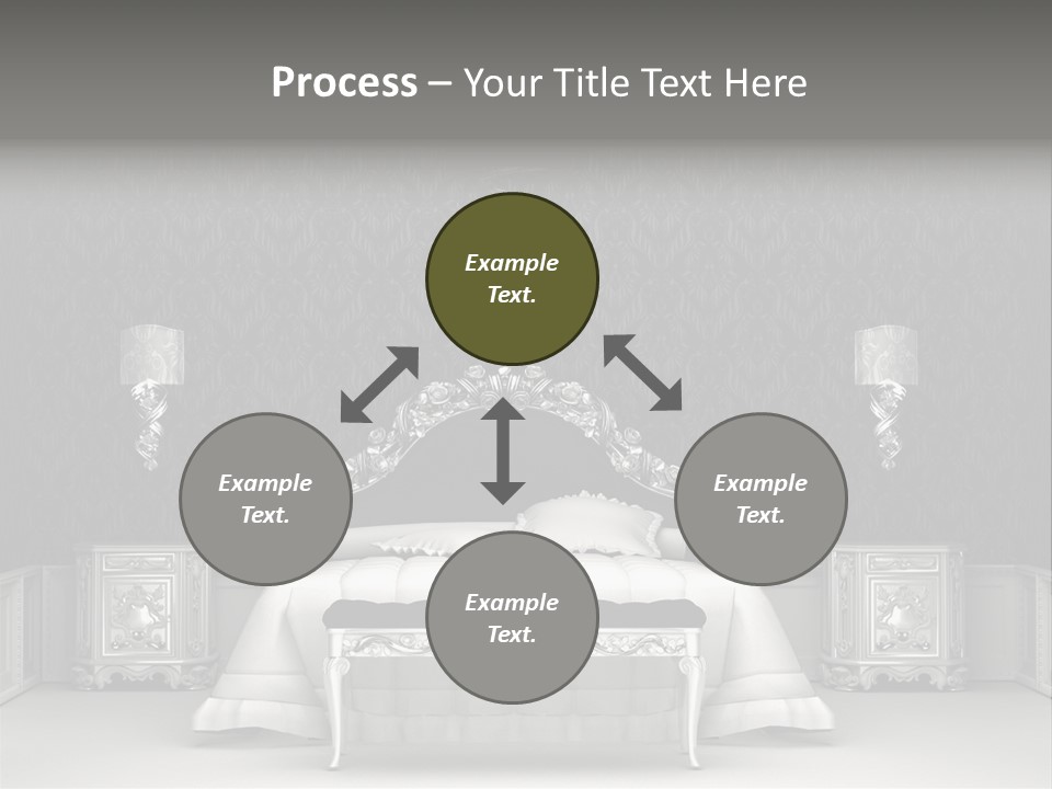 Chandelier Ceiling Curve PowerPoint Template