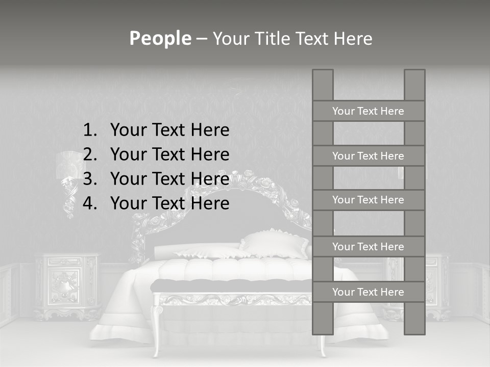 Chandelier Ceiling Curve PowerPoint Template