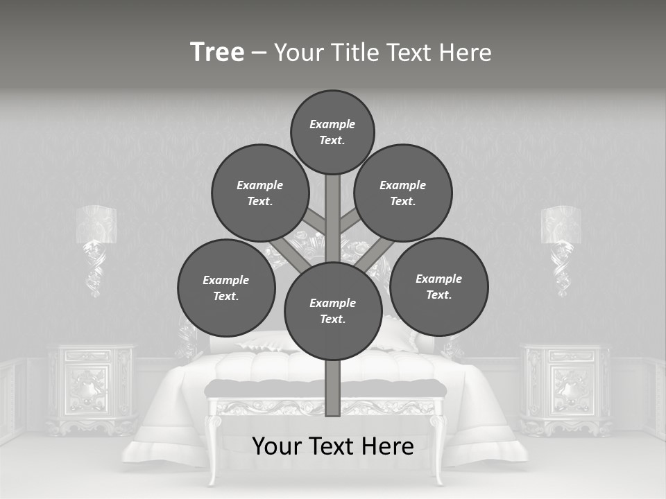 Chandelier Ceiling Curve PowerPoint Template