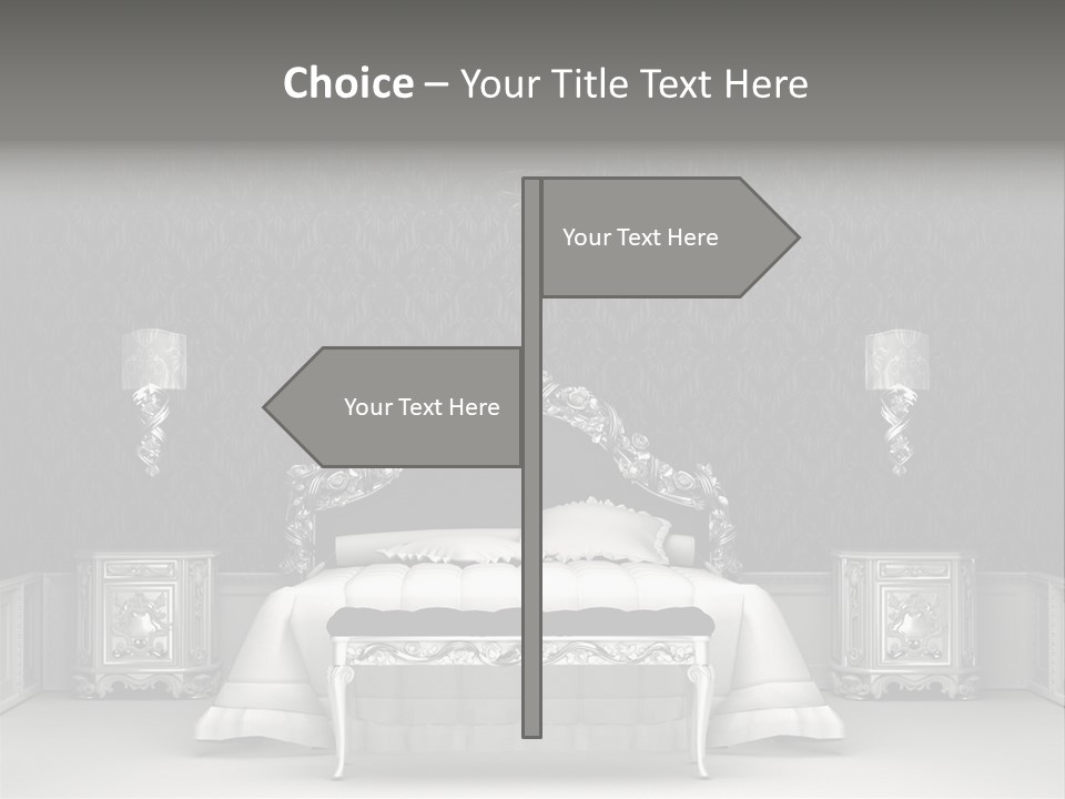 Chandelier Ceiling Curve PowerPoint Template