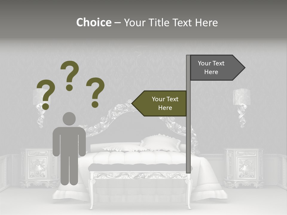 Chandelier Ceiling Curve PowerPoint Template