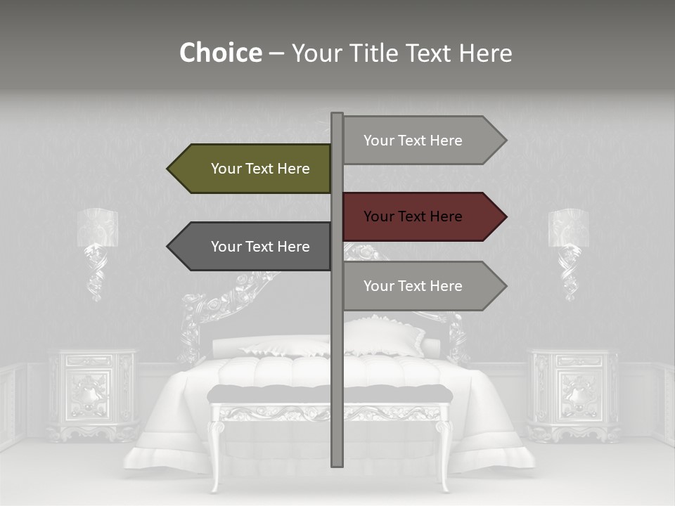 Chandelier Ceiling Curve PowerPoint Template