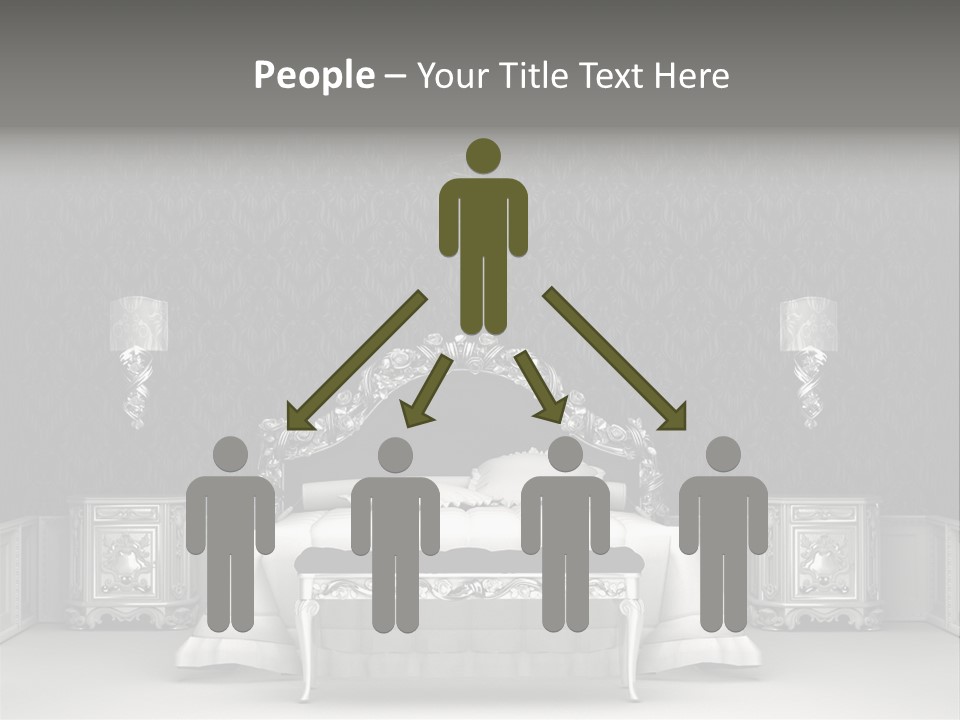 Chandelier Ceiling Curve PowerPoint Template