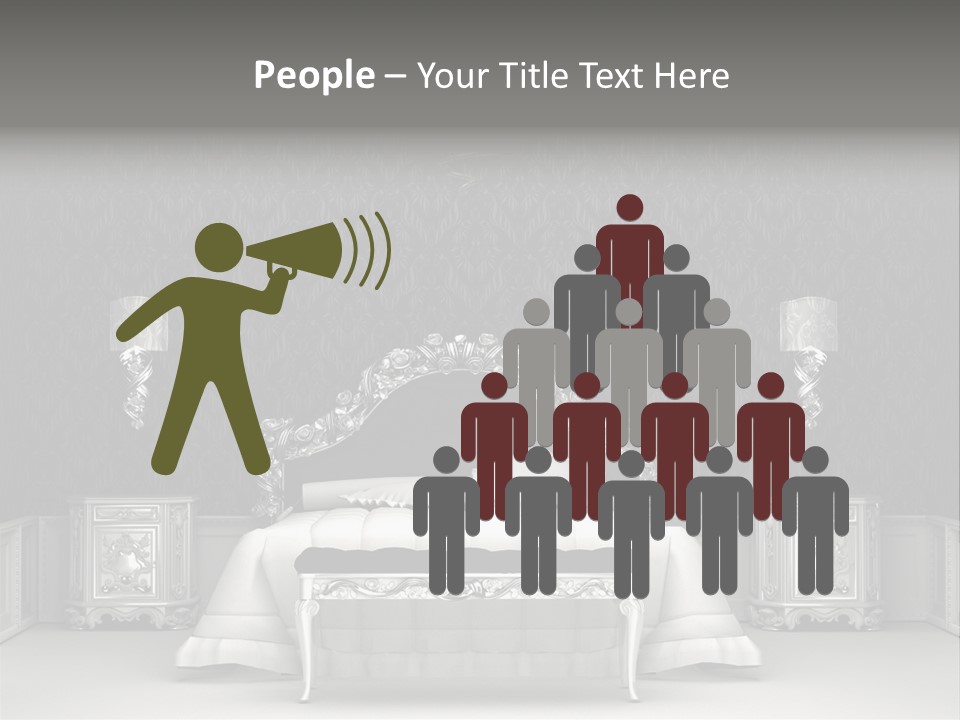 Chandelier Ceiling Curve PowerPoint Template