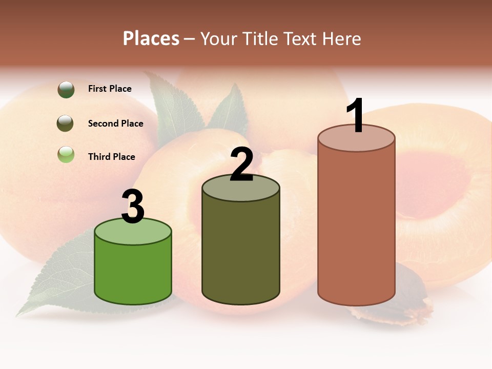 Vegetarian Apricot Healthy Eating PowerPoint Template