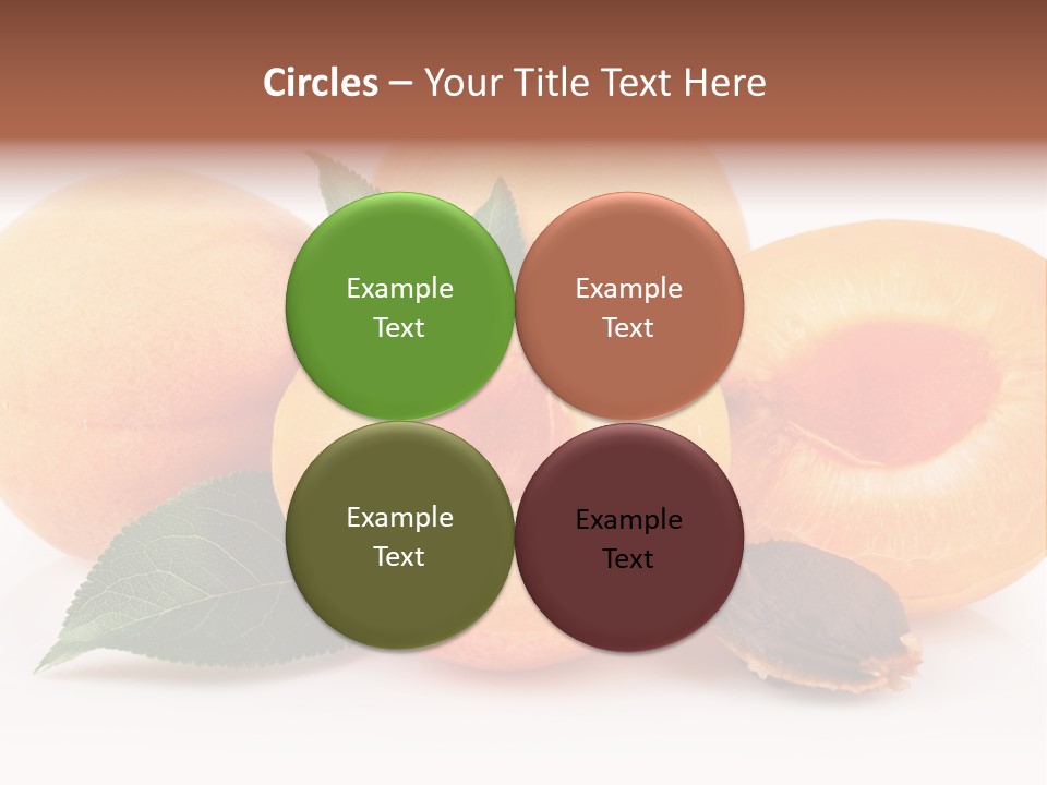 Vegetarian Apricot Healthy Eating PowerPoint Template