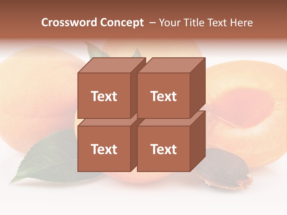 Vegetarian Apricot Healthy Eating PowerPoint Template