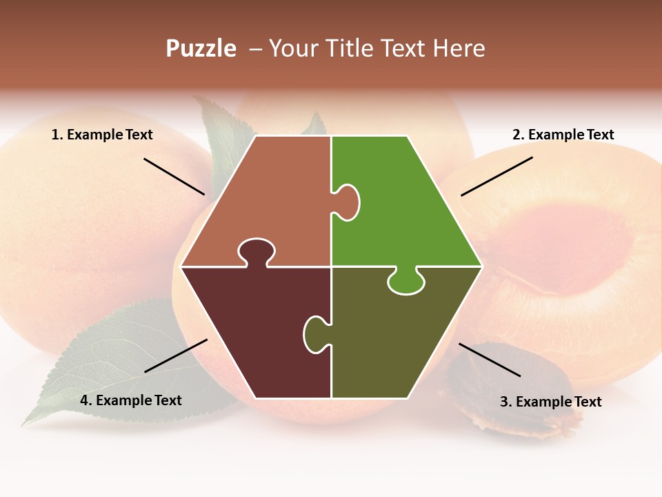 Vegetarian Apricot Healthy Eating PowerPoint Template