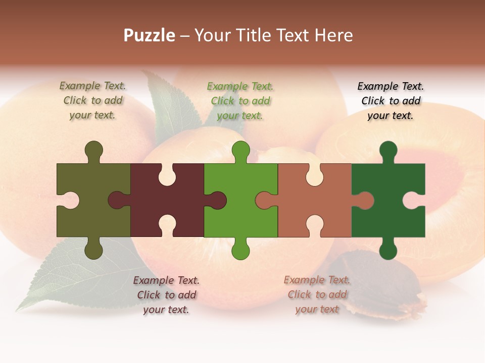 Vegetarian Apricot Healthy Eating PowerPoint Template