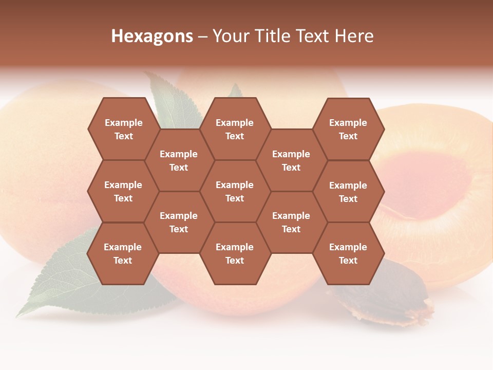 Vegetarian Apricot Healthy Eating PowerPoint Template