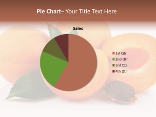 Vegetarian Apricot Healthy Eating PowerPoint Template