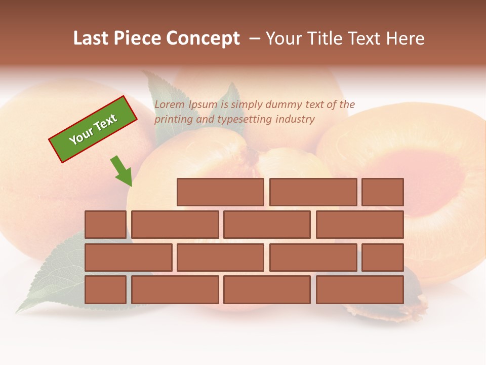 Vegetarian Apricot Healthy Eating PowerPoint Template