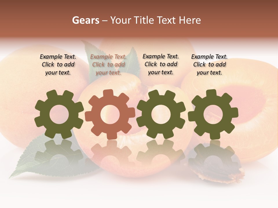 Vegetarian Apricot Healthy Eating PowerPoint Template