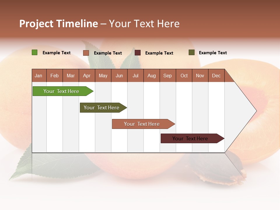 Vegetarian Apricot Healthy Eating PowerPoint Template