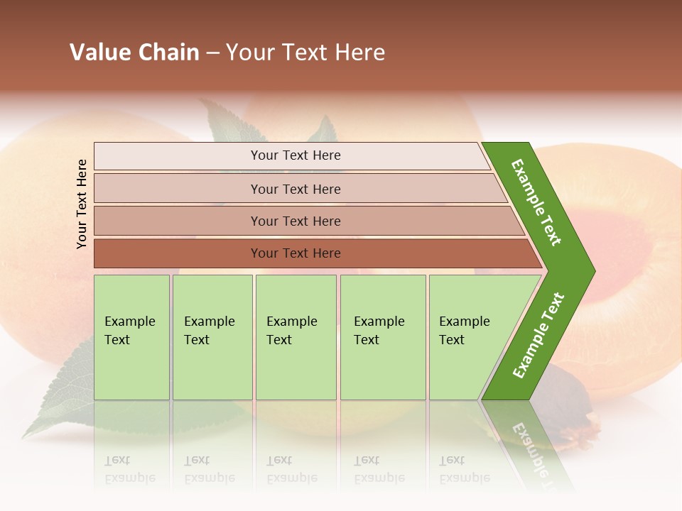 Vegetarian Apricot Healthy Eating PowerPoint Template