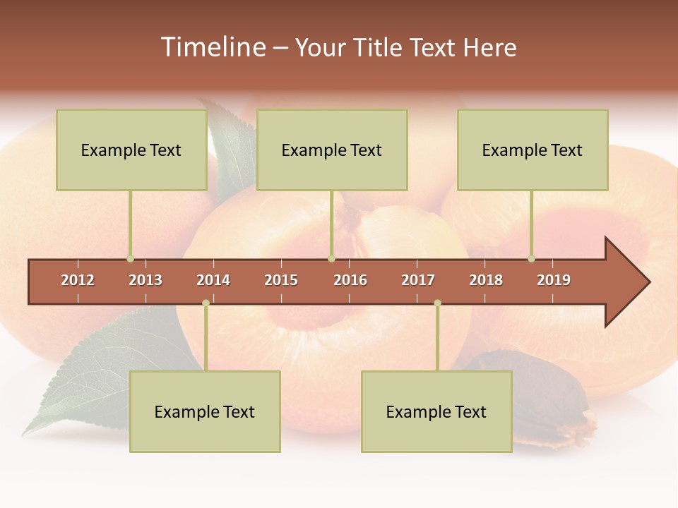Vegetarian Apricot Healthy Eating PowerPoint Template