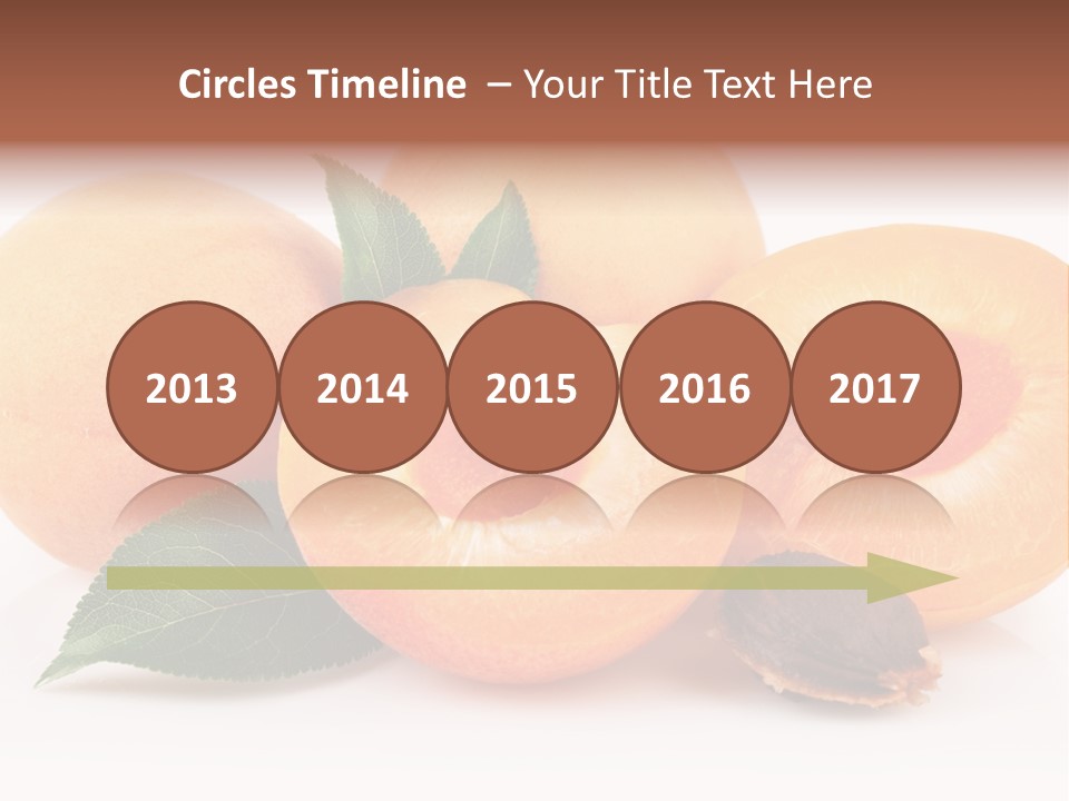 Vegetarian Apricot Healthy Eating PowerPoint Template