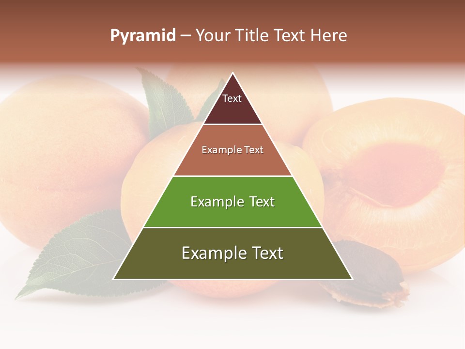 Vegetarian Apricot Healthy Eating PowerPoint Template