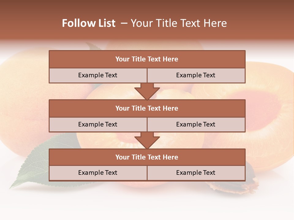 Vegetarian Apricot Healthy Eating PowerPoint Template