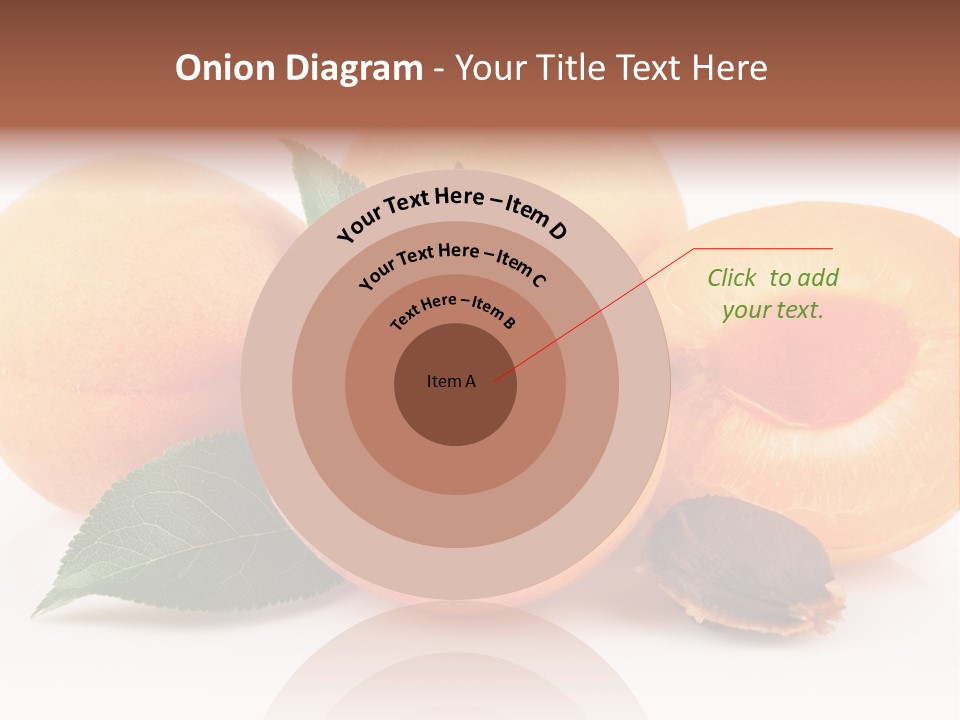 Vegetarian Apricot Healthy Eating PowerPoint Template