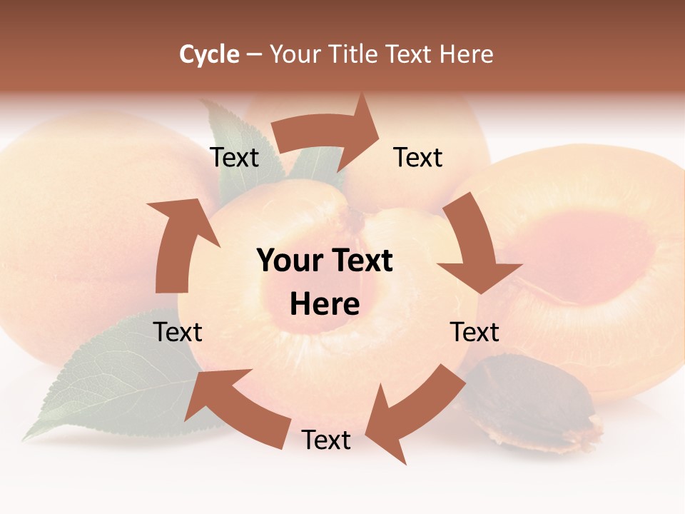 Vegetarian Apricot Healthy Eating PowerPoint Template