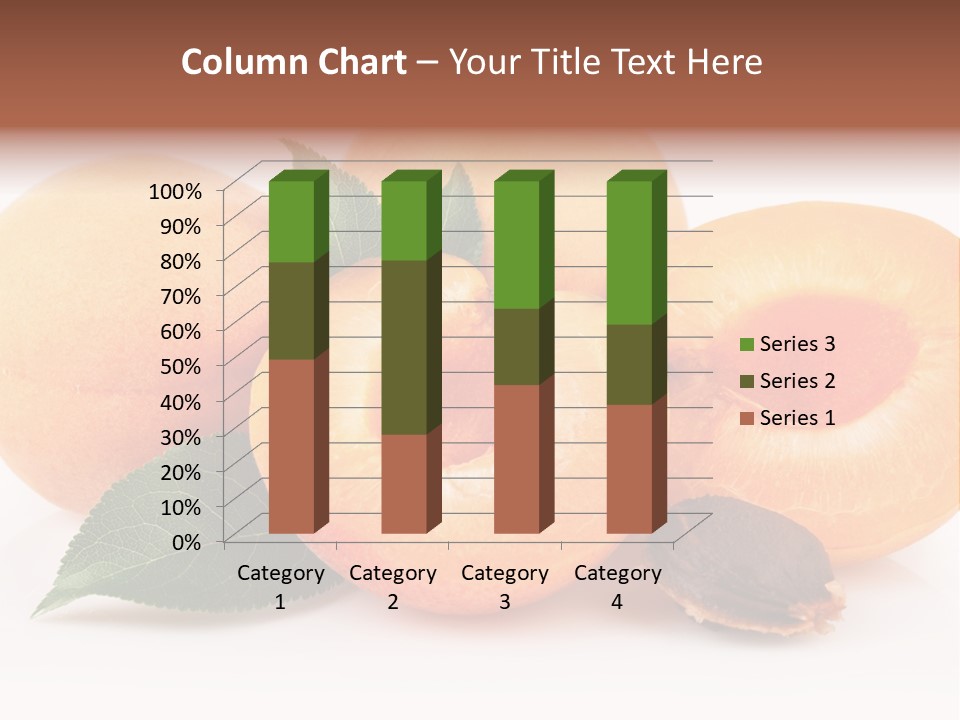 Vegetarian Apricot Healthy Eating PowerPoint Template