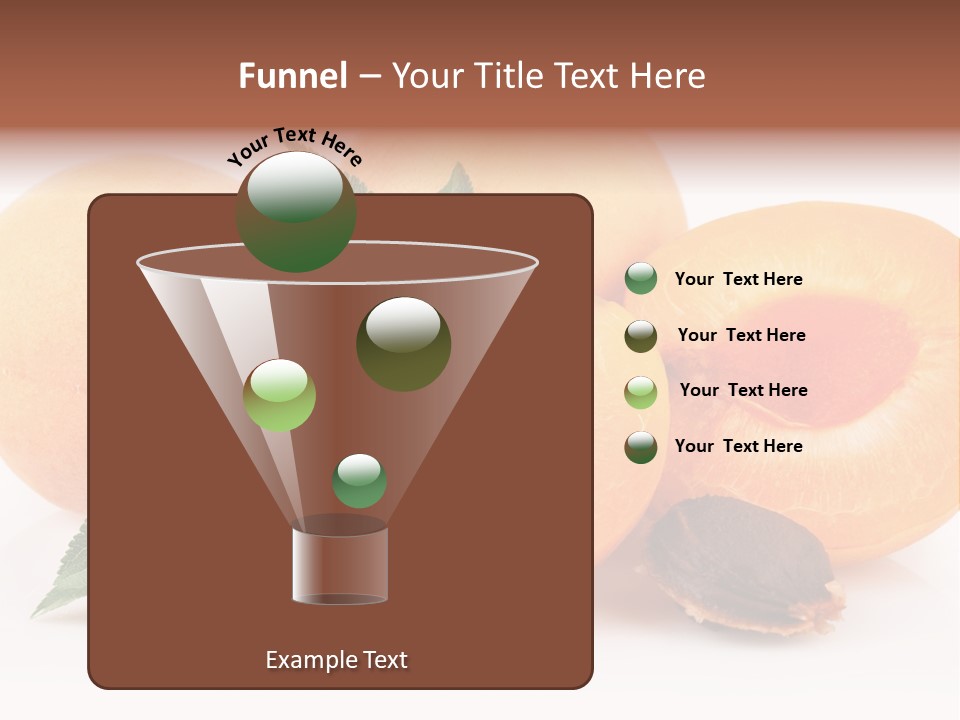 Vegetarian Apricot Healthy Eating PowerPoint Template