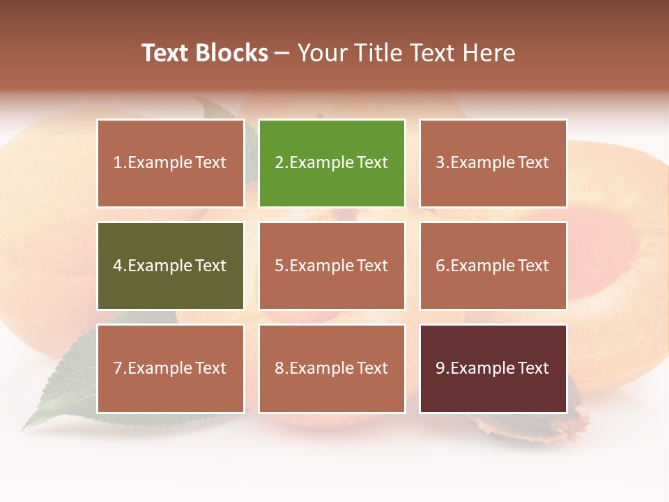 Vegetarian Apricot Healthy Eating PowerPoint Template