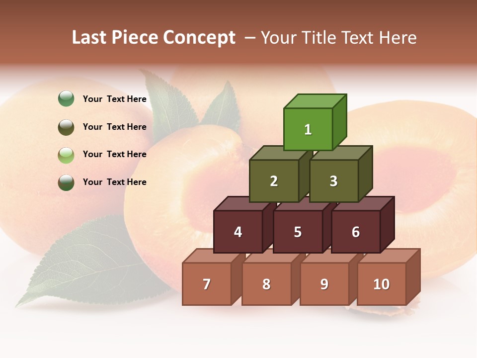 Vegetarian Apricot Healthy Eating PowerPoint Template