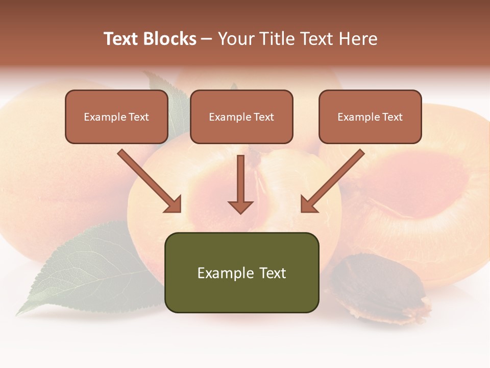 Vegetarian Apricot Healthy Eating PowerPoint Template