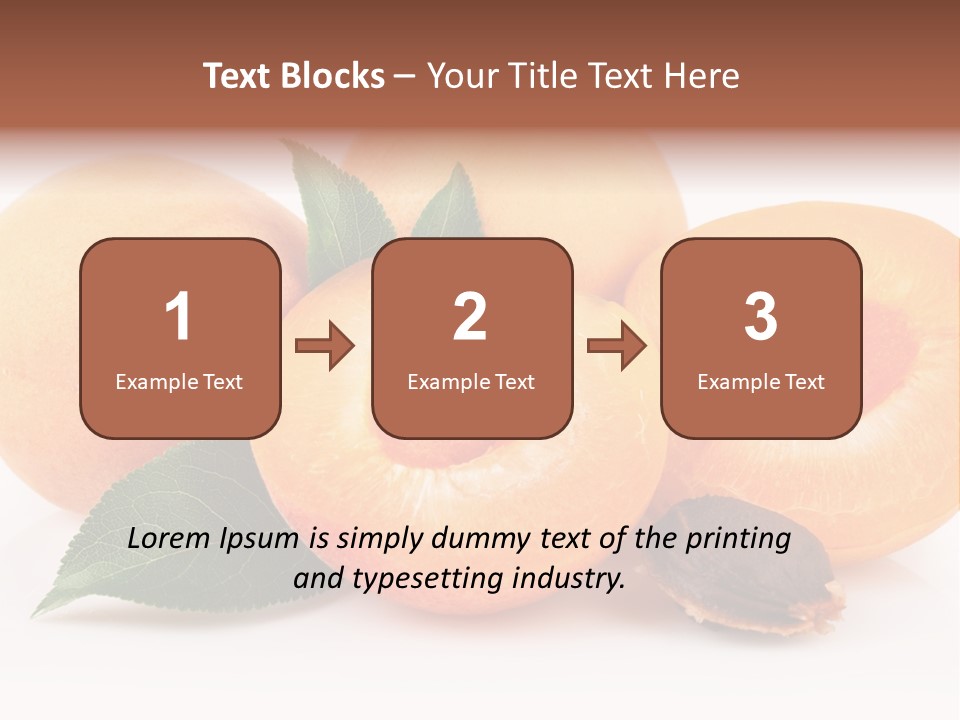 Vegetarian Apricot Healthy Eating PowerPoint Template