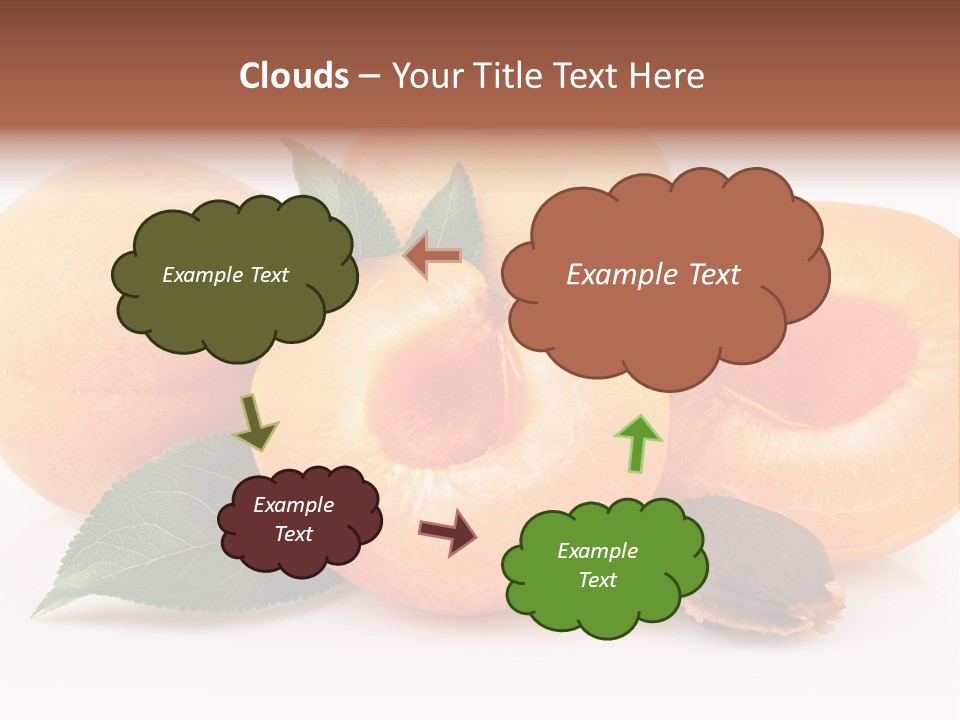 Vegetarian Apricot Healthy Eating PowerPoint Template