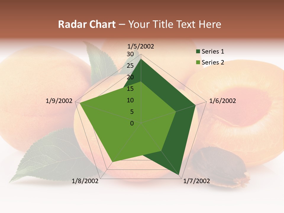 Vegetarian Apricot Healthy Eating PowerPoint Template