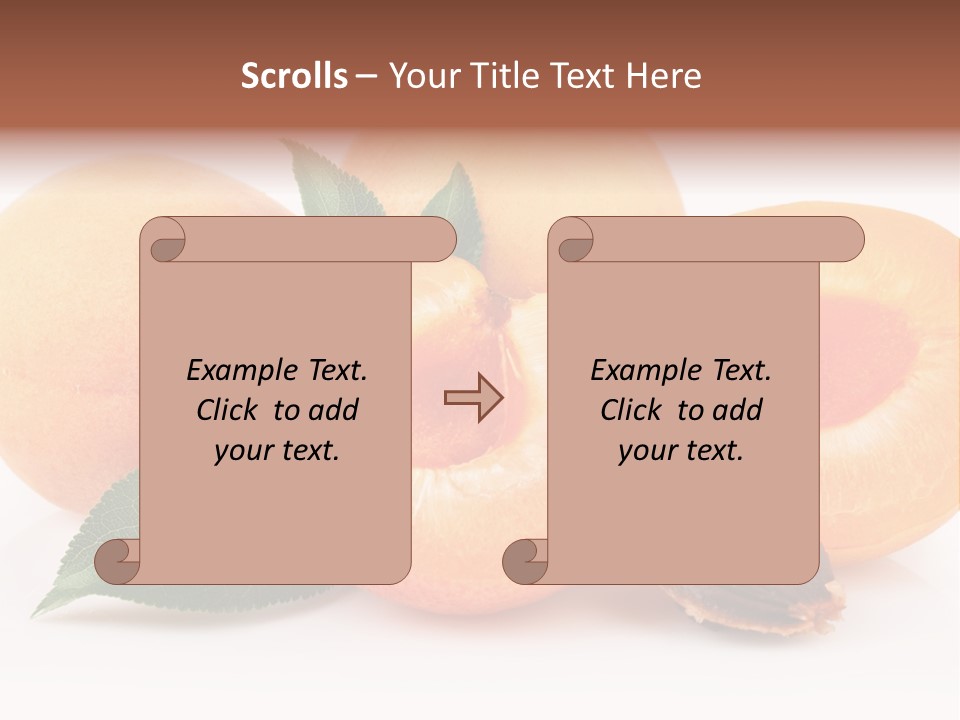 Vegetarian Apricot Healthy Eating PowerPoint Template