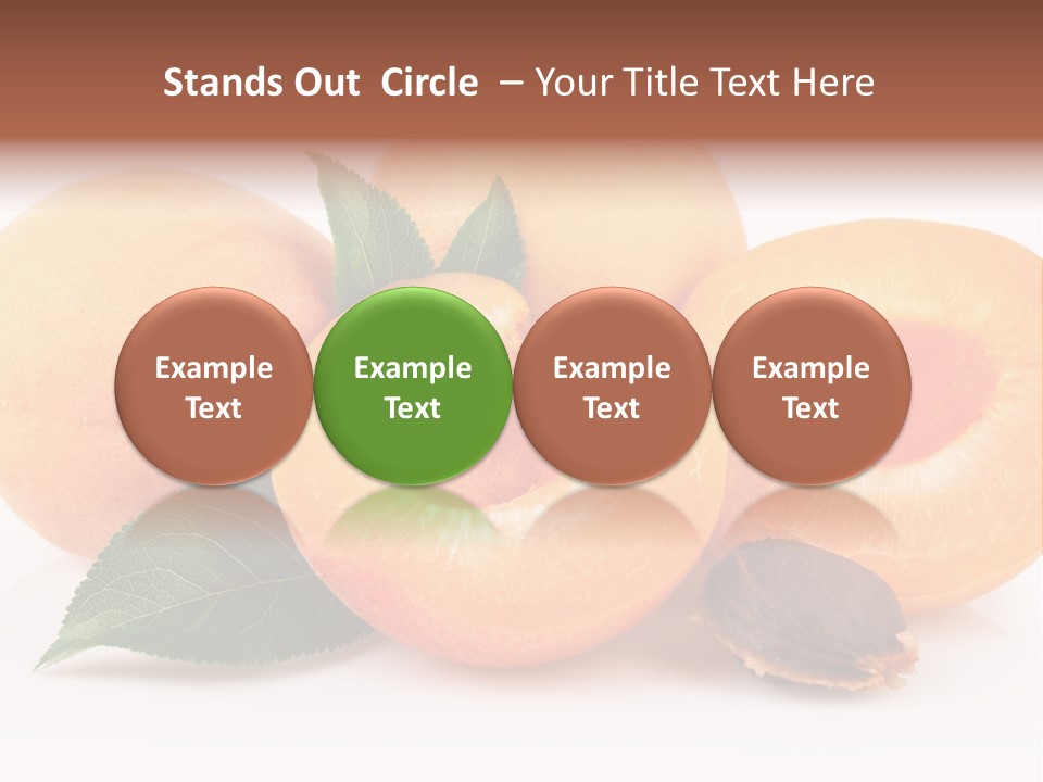 Vegetarian Apricot Healthy Eating PowerPoint Template
