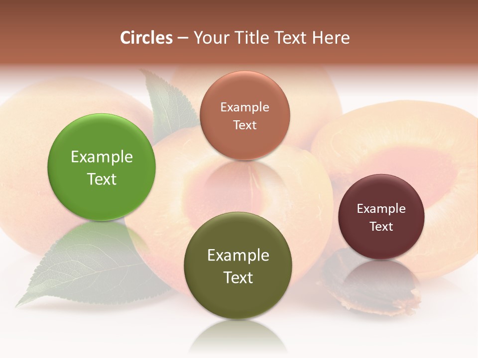 Vegetarian Apricot Healthy Eating PowerPoint Template