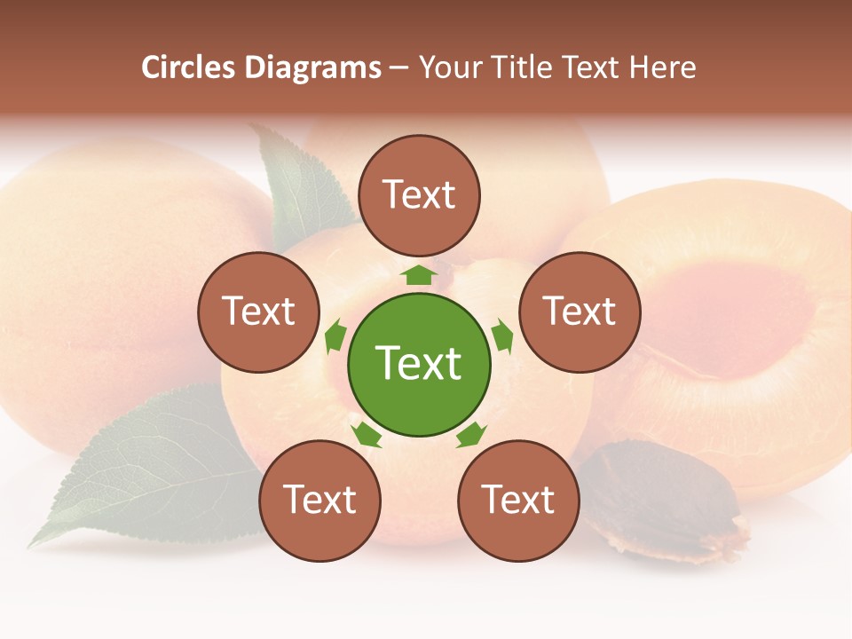 Vegetarian Apricot Healthy Eating PowerPoint Template