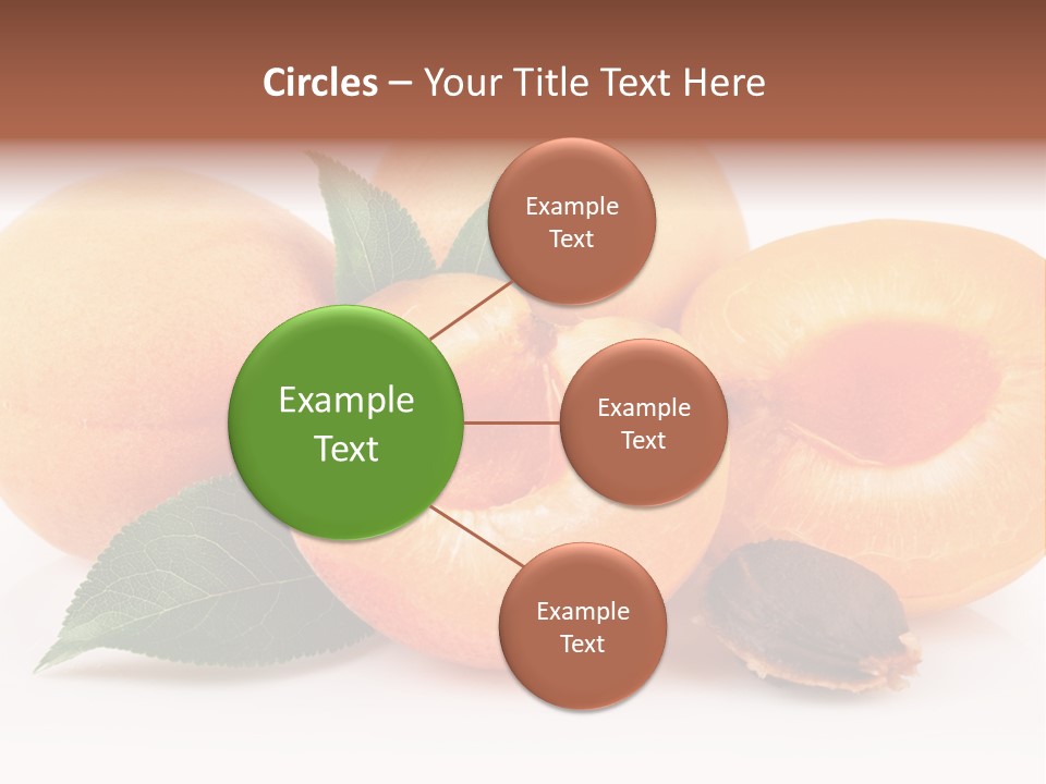 Vegetarian Apricot Healthy Eating PowerPoint Template