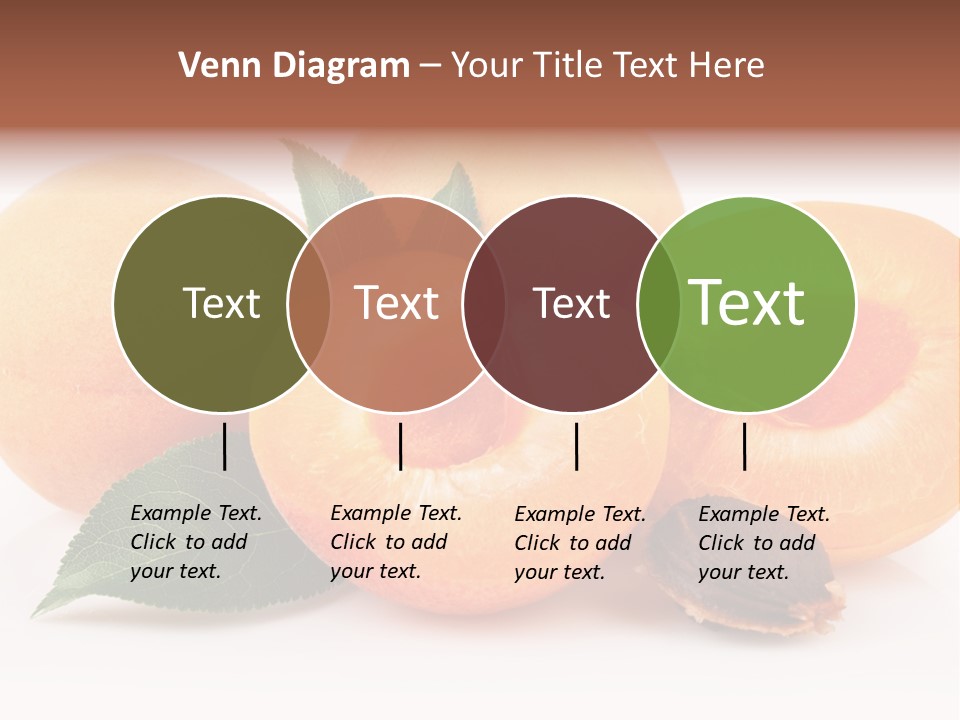 Vegetarian Apricot Healthy Eating PowerPoint Template
