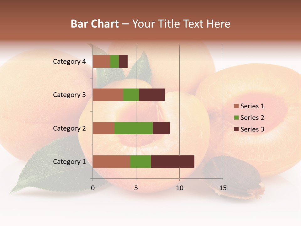 Vegetarian Apricot Healthy Eating PowerPoint Template