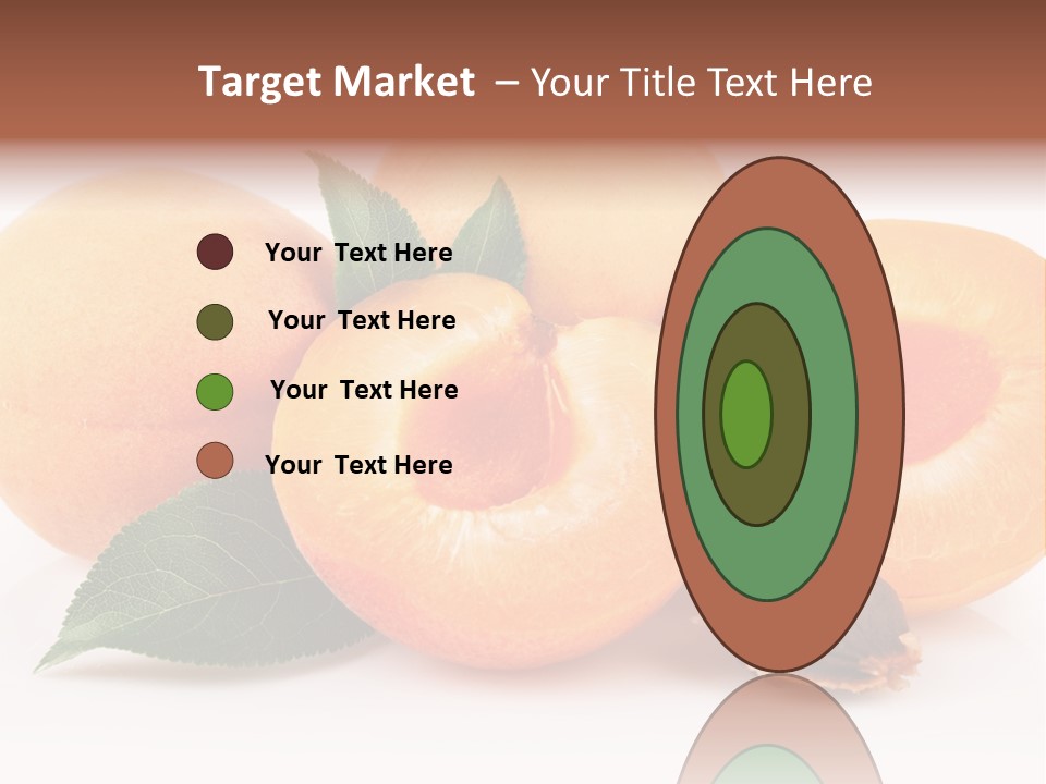 Vegetarian Apricot Healthy Eating PowerPoint Template