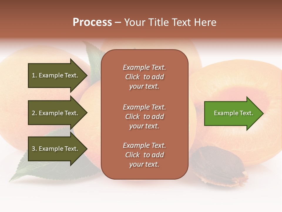 Vegetarian Apricot Healthy Eating PowerPoint Template