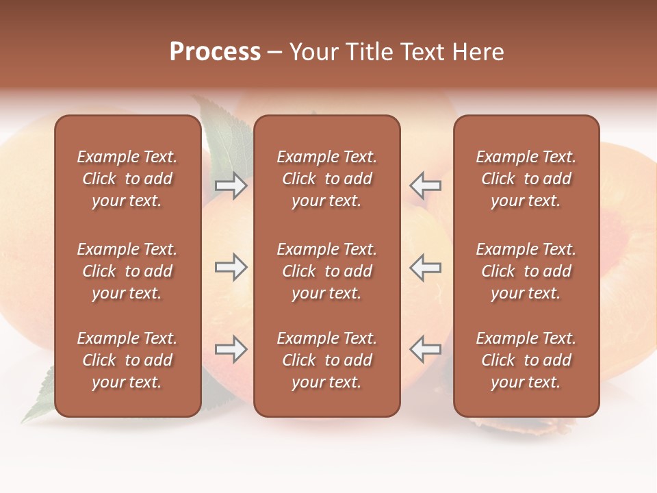 Vegetarian Apricot Healthy Eating PowerPoint Template