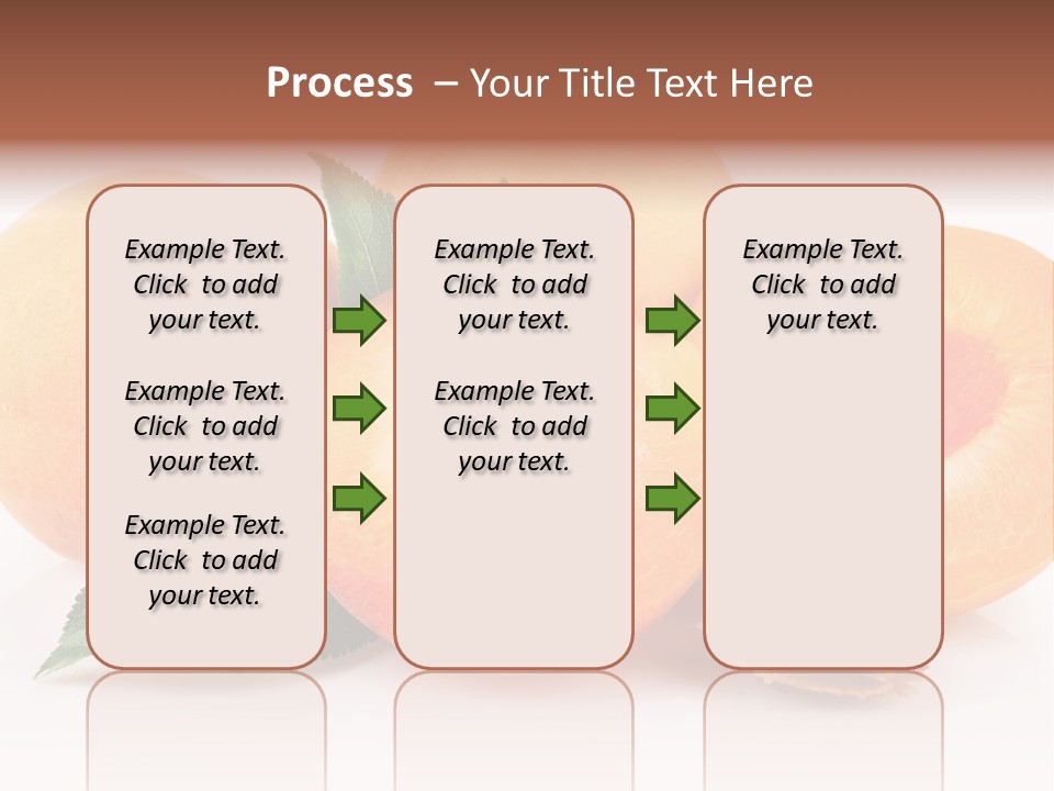Vegetarian Apricot Healthy Eating PowerPoint Template