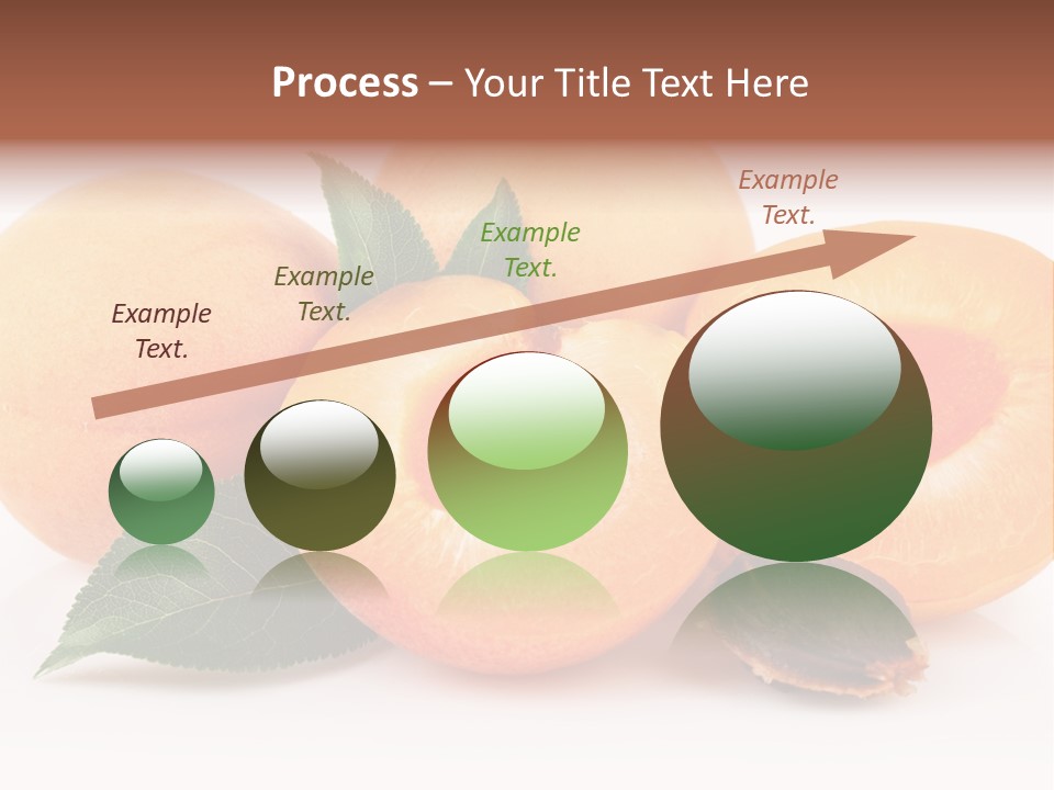 Vegetarian Apricot Healthy Eating PowerPoint Template