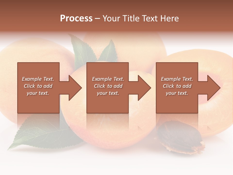 Vegetarian Apricot Healthy Eating PowerPoint Template