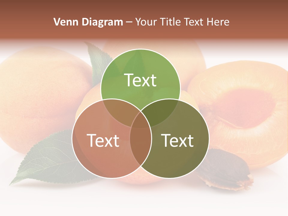 Vegetarian Apricot Healthy Eating PowerPoint Template