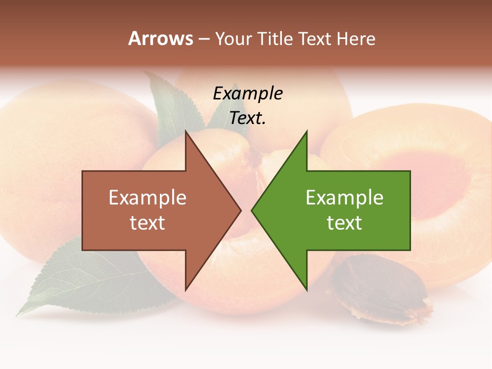 Vegetarian Apricot Healthy Eating PowerPoint Template